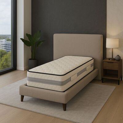 LITERIE JULIEN Materasso In Memory Foam 60 Kg/mâ³ + Fodera 80x200 X 23 Cm Rigido - 7 Zone Di Comfort - Nucleo In Latex Hr Lucido Di Ultima Generazione - Molto Traspirante LITERIE JULIEN Materasso In Memory Foam 60 Kg/mâ³ + Fodera 80x200 X 23 Cm Rigido - 7 Zone Di Comfort - Nucleo In Latex Hr Lucido Di Ultima Generazione - Molto Traspirante