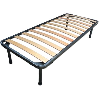 BALDIFLEX - Rete A Doghe In Legno Con Struttura In Ferro Napoleone Singola Misura 80x190 Cm BALDIFLEX - Rete A Doghe In Legno Con Struttura In Ferro Napoleone Singola Misura 80x190 Cm