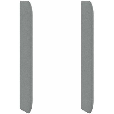 VIDAXL Orecchia Della Testata Grigio Chiaro Tessuto VIDAXL Orecchia Della Testata Grigio Chiaro Tessuto
