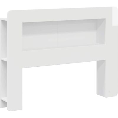 VIDAXL Testata Del Letto Bianco Lucido Legno Ingegnerizzato VIDAXL Testata Del Letto Bianco Lucido Legno Ingegnerizzato
