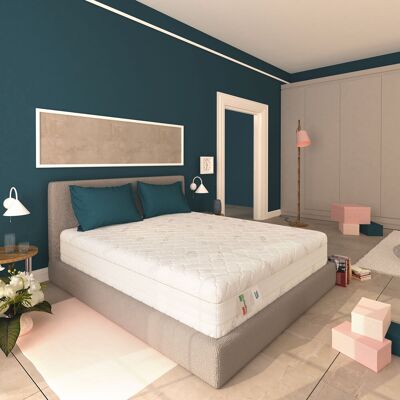 BALDIFLEX - Materasso Memory Foam 25 Cm A Zone Differenziate Sweet Armony Silver Safe Matrimoniale Misura 180x200 Cm BALDIFLEX - Materasso Memory Foam 25 Cm A Zone Differenziate Sweet Armony Silver Safe Matrimoniale Misura 180x200 Cm