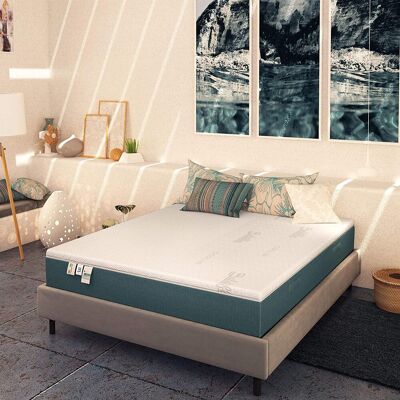 BALDIFLEX - Materasso Plus Top Fresh In Memory 4 Strati Con Fodera Cooler Piazza E Mezza Misura 120x200 Cm BALDIFLEX - Materasso Plus Top Fresh In Memory 4 Strati Con Fodera Cooler Piazza E Mezza Misura 120x200 Cm