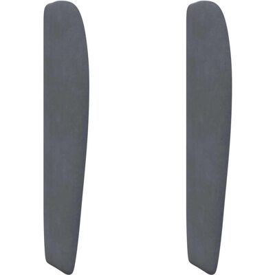 VIDAXL Orecchia Della Testata Grigio Sfumato 80 X 23 X 6 Cm Velluto VIDAXL Orecchia Della Testata Grigio Sfumato 80 X 23 X 6 Cm Velluto