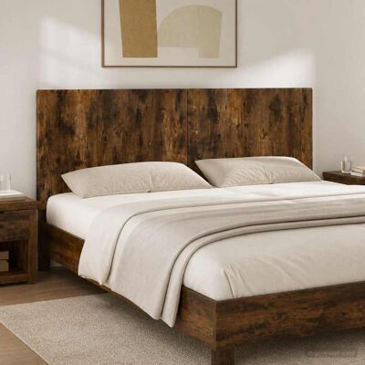 VIDAXL Testiera Da Muro Breda Rovere Fumo Legno Ingegnerizzato VIDAXL Testiera Da Muro Breda Rovere Fumo Legno Ingegnerizzato