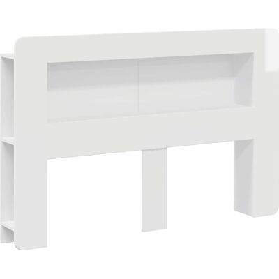 VIDAXL Testata Del Letto Bianco Lucido Legno Ingegnerizzato VIDAXL Testata Del Letto Bianco Lucido Legno Ingegnerizzato