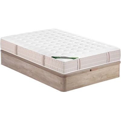 Unique Set 140 X 190 Cm Rete Contenitore Naturale Chiaro + Materasso A Molle Insacchettate 5 Zone Memory Foam E Tessuto Anti-cimici Del Letto Sp.24 Cm - Virevo Di Naturea Unique Set 140 X 190 Cm Rete Contenitore Naturale Chiaro + Materasso A Molle Insacchettate 5 Zone Memory Foam E Tessuto Anti-cimici Del Letto Sp.24 Cm - Virevo Di Naturea