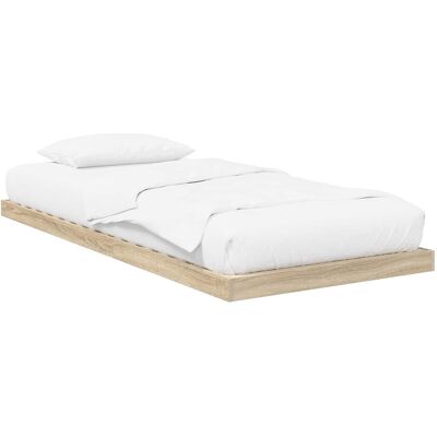 VIDAXL Struttura Letto A Terra Sonoma 80 X 200 Cm Legno Ingegnerizzato VIDAXL Struttura Letto A Terra Sonoma 80 X 200 Cm Legno Ingegnerizzato