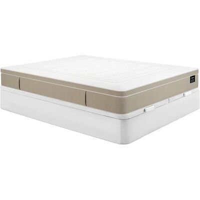 Unique Set 180 X 200 Cm Rete Letto Contenitore Bianco + Materasso Ibrido A Molle Insacchettate 7 Zone E Gel Memory Foam Sp.28cm - Cireva Di Ysmée Unique Set 180 X 200 Cm Rete Letto Contenitore Bianco + Materasso Ibrido A Molle Insacchettate 7 Zone E Gel Memory Foam Sp.28cm - Cireva Di Ysmée