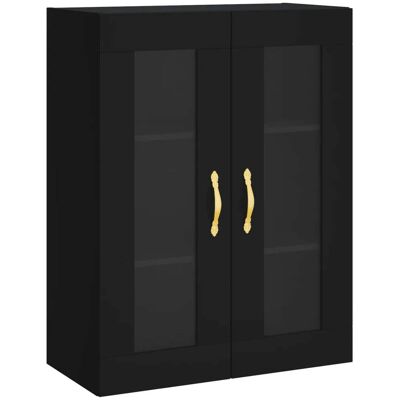 HELLOSHOP26 Mobiletto A Muro Nero Dal Design Moderno Con Pratico Spazio Contenitivo 69,5 X 34 X 90 Cm Legno Nero 020048611 HELLOSHOP26 Mobiletto A Muro Nero Dal Design Moderno Con Pratico Spazio Contenitivo 69,5 X 34 X 90 Cm Legno Nero 020048611