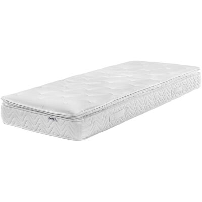 BELIANI Materasso Singolo Rigido Con Molle Insacchettate Tessuto In Bambù 90 X 200 Cm 7 Zone Di Rigidità Luxus BELIANI Materasso Singolo Rigido Con Molle Insacchettate Tessuto In Bambù 90 X 200 Cm 7 Zone Di Rigidità Luxus