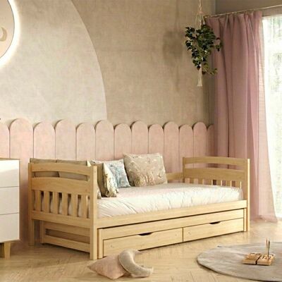 OEM Letto A Scomparsa 90x200 Con Rete A Doghe E Cassetti Inclusi Tosia Legno OEM Letto A Scomparsa 90x200 Con Rete A Doghe E Cassetti Inclusi Tosia Legno