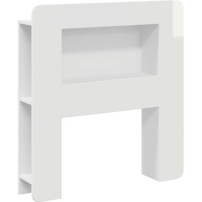 VIDAXL Testata Del Letto Bianco Lucido Legno Ingegnerizzato VIDAXL Testata Del Letto Bianco Lucido Legno Ingegnerizzato
