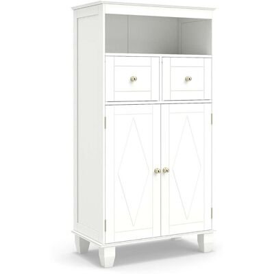 HELLOSHOP26 Mobile Contenitore Indipendente 56 X 30 X 108 Cm Con Maggiore Sicurezza Stile Moderno Mdf Bianco 200019115 HELLOSHOP26 Mobile Contenitore Indipendente 56 X 30 X 108 Cm Con Maggiore Sicurezza Stile Moderno Mdf Bianco 200019115