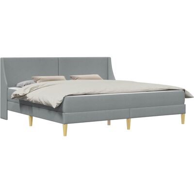 VIDAXL Struttura Letto Con Materasso Con Testiera Poliestere VIDAXL Struttura Letto Con Materasso Con Testiera Poliestere