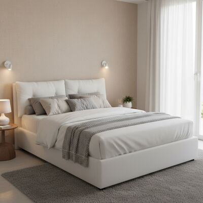 Letto contenitore doppio Talamo Italia Valeria - Eco-leather, Made in Italy Letto contenitore doppio Talamo Italia Valeria - Eco-leather, Made in Italy