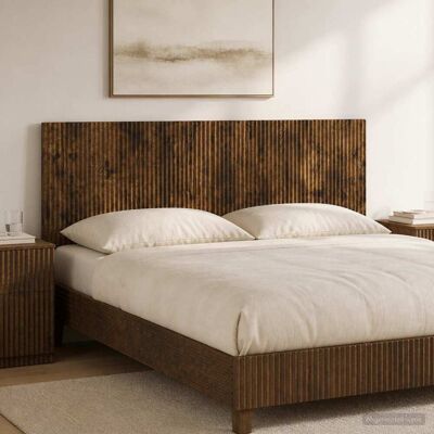 VIDAXL Testiera Da Muro Arnhem Rovere Fumo Legno Ingegnerizzato VIDAXL Testiera Da Muro Arnhem Rovere Fumo Legno Ingegnerizzato