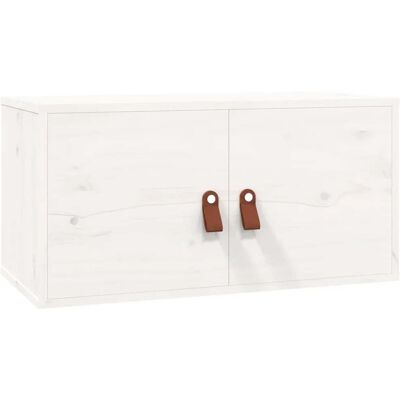 HELLOSHOP26 Mobile Contenitore Funzionale A Parete Bianco 60 X 30 X 30 Cm Realizzato In Legno Massello Di Pino 020048373 HELLOSHOP26 Mobile Contenitore Funzionale A Parete Bianco 60 X 30 X 30 Cm Realizzato In Legno Massello Di Pino 020048373
