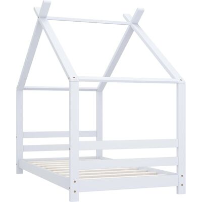 vidaXL Struttura letto bambini in pino bianco 80x160 cm - Letto per bambini vidaXL Struttura letto bambini in pino bianco 80x160 cm - Letto per bambini