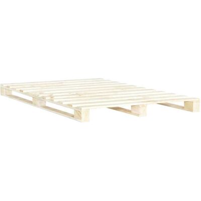 VIDAXL Giroletto In Pallet Di Legno Massello Di Pino 160x200 Cm - VIDAXL Giroletto In Pallet Di Legno Massello Di Pino 160x200 Cm -