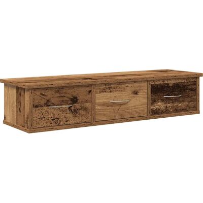 HELLOSHOP26 Mobiletto A Muro Pratico 88 X 26 X 18 Cm Con 3 Cassetti Design Elegante In Legno Composito Effetto Invecchiato 020050690 HELLOSHOP26 Mobiletto A Muro Pratico 88 X 26 X 18 Cm Con 3 Cassetti Design Elegante In Legno Composito Effetto Invecchiato 020050690