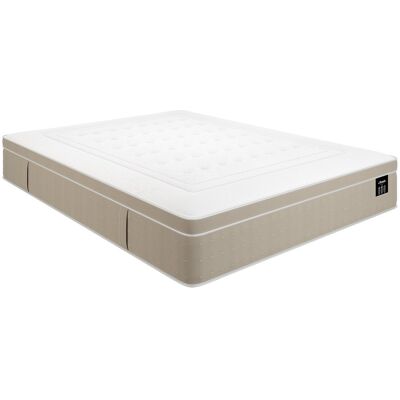 Unique Set 160 X 200 Cm Rete Letto Contenitore Bianco + Materasso Ibrido Molle Insacchettate 7 Zone E Gel Memory Foam Sp.28cm - Cireva Di Ysmée Unique Set 160 X 200 Cm Rete Letto Contenitore Bianco + Materasso Ibrido Molle Insacchettate 7 Zone E Gel Memory Foam Sp.28cm - Cireva Di Ysmée