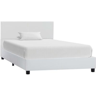 Struttura letto in similpelle bianca Vidaxl - Struttura letto Struttura letto in similpelle bianca Vidaxl - Struttura letto
