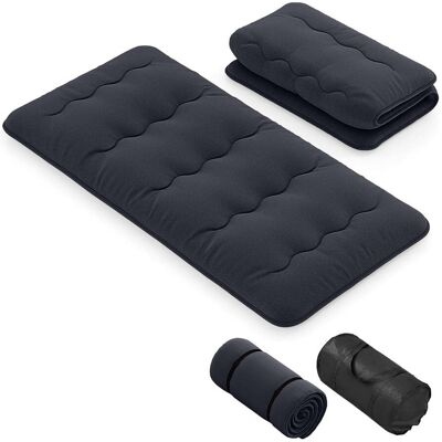 HELLOSHOP26 Materasso Futon Portatile 90 X 200 Cm Pieghevole Con Fodera Lavabile Design Giapponese Microfibra Nera 200018703 HELLOSHOP26 Materasso Futon Portatile 90 X 200 Cm Pieghevole Con Fodera Lavabile Design Giapponese Microfibra Nera 200018703