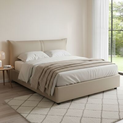 Letto Matrimoniale Cesira - Letto contenitore con apertura frontale - 160x200cm Letto Matrimoniale Cesira - Letto contenitore con apertura frontale - 160x200cm