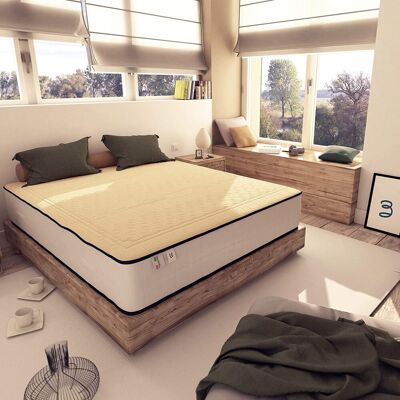 BALDIFLEX - Materasso Memory E Lattice Memory Cotton Alto 30 Cm Singolo Con Rivestimento In Cotone, Misura 70x200 Cm BALDIFLEX - Materasso Memory E Lattice Memory Cotton Alto 30 Cm Singolo Con Rivestimento In Cotone, Misura 70x200 Cm