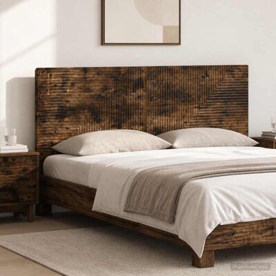 VIDAXL Testiera Da Muro Haarlem Rovere Fumo Legno Ingegnerizzato VIDAXL Testiera Da Muro Haarlem Rovere Fumo Legno Ingegnerizzato