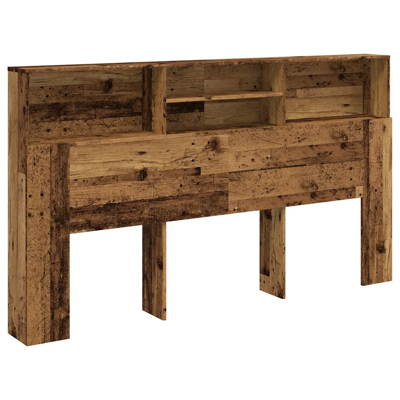 HELLOSHOP26 Pratico Mobile Testata Letto Libreria 180 X 19 X 103 Cm Salva-spazio Stile Vintage In Legno Legno Vecchio 020050960 HELLOSHOP26 Pratico Mobile Testata Letto Libreria 180 X 19 X 103 Cm Salva-spazio Stile Vintage In Legno Legno Vecchio 020050960
