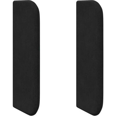 VIDAXL Orecchia Della Testata Nero 40,5 X 40,5 X 4 Cm Velluto VIDAXL Orecchia Della Testata Nero 40,5 X 40,5 X 4 Cm Velluto