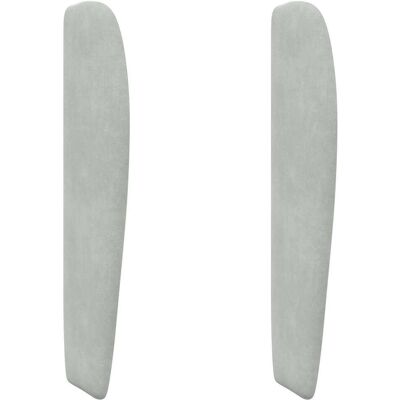 VIDAXL Orecchia Della Testata Grigio Chiaro 80 X 23 X 6 Cm Velluto VIDAXL Orecchia Della Testata Grigio Chiaro 80 X 23 X 6 Cm Velluto