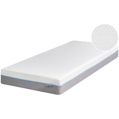 Materasso in schiuma memory bianco con tessuto grigio - Materasso in schiuma memory Materasso in schiuma memory bianco con tessuto grigio - Materasso in schiuma memory