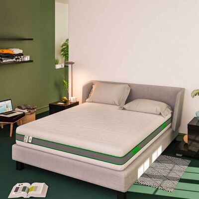 BALDIFLEX - Materasso 800 Molle E Memory 5 Cm Green Spring Plus, Misura 80x190 Cm BALDIFLEX - Materasso 800 Molle E Memory 5 Cm Green Spring Plus, Misura 80x190 Cm