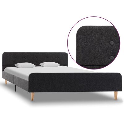 VIDAXL Giroletto Grigio Scuro In Stoffa Ruvida 160x200 Cm - VIDAXL Giroletto Grigio Scuro In Stoffa Ruvida 160x200 Cm -
