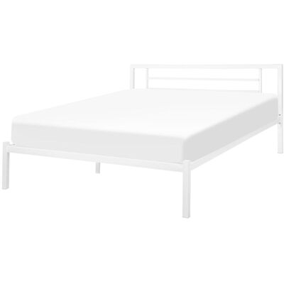 Cornice Letto in Metallo Bianco Beliani - Letto Cornice Letto in Metallo Bianco Beliani - Letto