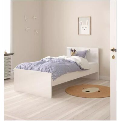 OEM Giroletto Singolo "naia" Rivestito In Nobilitato Bianco Lucido 90x190 Cm OEM Giroletto Singolo "naia" Rivestito In Nobilitato Bianco Lucido 90x190 Cm