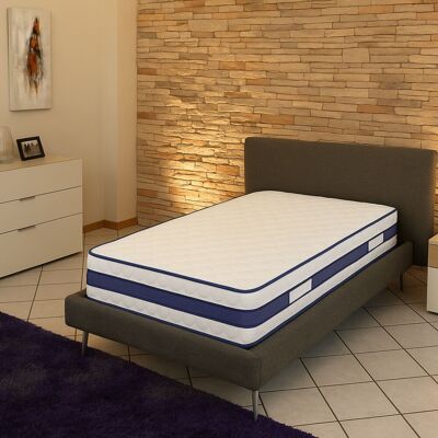 PROVENCE LITERIE Materasso 90x190 Cm Molto Spesso 28,5 Cm - Rigido - 7 Zone Di Comfort - Alta Resilienza - Comfort Ottimale - Uso Quotidiano - Materasso Blue PROVENCE LITERIE Materasso 90x190 Cm Molto Spesso 28,5 Cm - Rigido - 7 Zone Di Comfort - Alta Resilienza - Comfort Ottimale - Uso Quotidiano - Materasso Blue