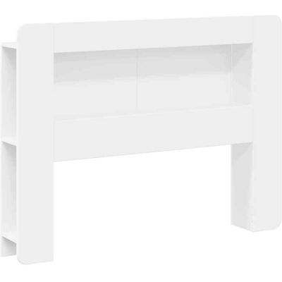 VIDAXL Testata Del Letto Con Archiviazione Bianco Legno Ingegnerizzato VIDAXL Testata Del Letto Con Archiviazione Bianco Legno Ingegnerizzato
