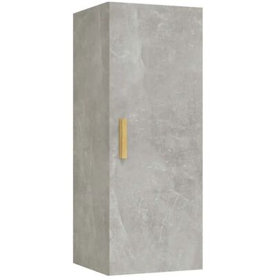 HELLOSHOP26 Mobiletto A Muro Versatile E Di Design Con Pratico Spazio Contenitivo 34,5 X 34 X 90 Cm Legno Composito Grigio Cemento 020048034 HELLOSHOP26 Mobiletto A Muro Versatile E Di Design Con Pratico Spazio Contenitivo 34,5 X 34 X 90 Cm Legno Composito Grigio Cemento 020048034
