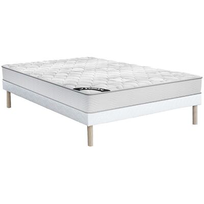 Set letto Dreamea Songe - Materasso 20cm, 140x190, Bianco Set letto Dreamea Songe - Materasso 20cm, 140x190, Bianco