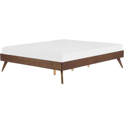Beliani Letto King Size in MDF scuro - Letto Beliani Letto King Size in MDF scuro - Letto