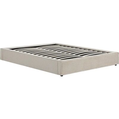 Unique Rete Contenitore 140 X 190 Cm In Velluto A Coste Crema - Kareso Di Ysmée Unique Rete Contenitore 140 X 190 Cm In Velluto A Coste Crema - Kareso Di Ysmée
