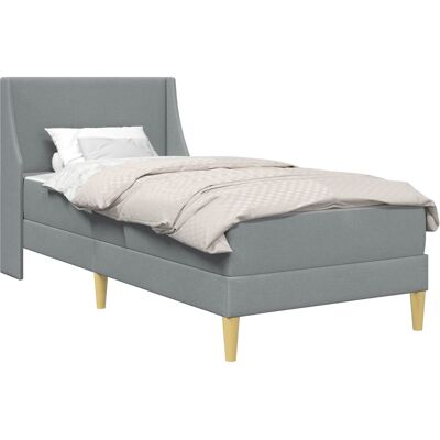 VIDAXL Struttura Letto Con Materasso Con Testiera Poliestere VIDAXL Struttura Letto Con Materasso Con Testiera Poliestere