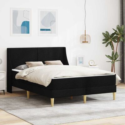 VIDAXL Struttura Letto Con Materasso Con Testiera Poliestere VIDAXL Struttura Letto Con Materasso Con Testiera Poliestere