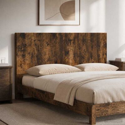 VIDAXL Testiera Da Muro Hoorn Rovere Fumo Legno Ingegnerizzato VIDAXL Testiera Da Muro Hoorn Rovere Fumo Legno Ingegnerizzato