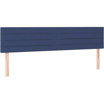 VIDAXL Testiera 2 Pz Blu 90x5x78/88 Cm In Tessuto VIDAXL Testiera 2 Pz Blu 90x5x78/88 Cm In Tessuto