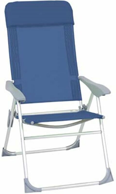 DOMUS - sdraio comfort alluminio/text blu cm 61X62 h.cm 113 8056457142192 agricoltura e giardinaggio