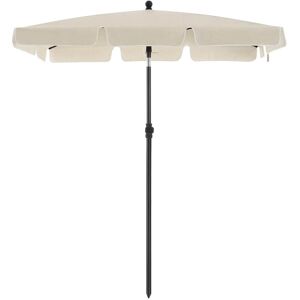 GARDENIA Ombrellone Parasole Regolabile Da Giardino 200x130cm Crema GARDENIA Ombrellone Parasole Regolabile Da Giardino 200x130cm Crema